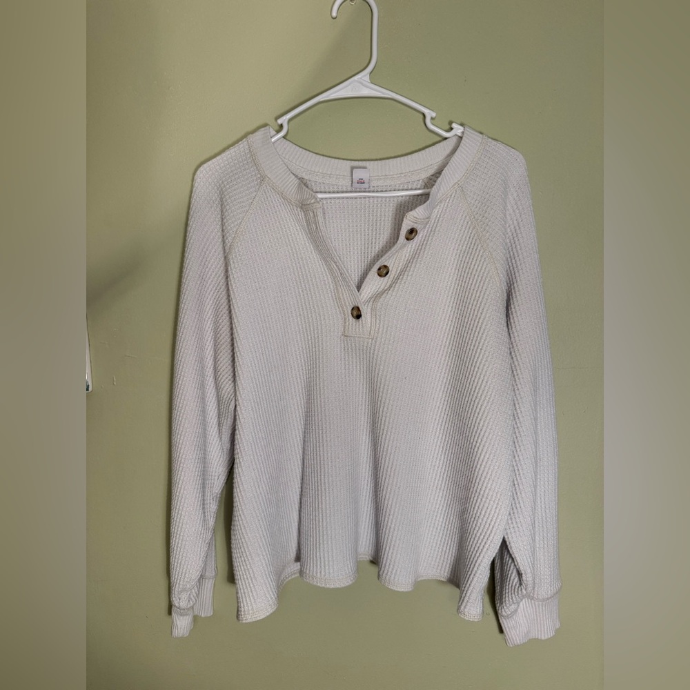 Old Navy Off-White Button-Down Shirt